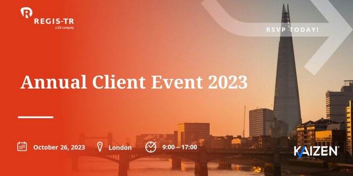 Kaizen to speak at REGIS-TR’s Annual Client Event 2023